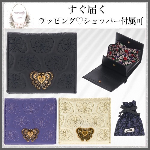 【目を引くデザイン♪】アナスイ 二つ折り財布