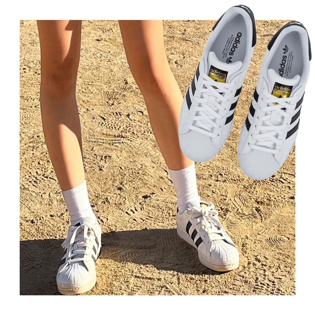 送料・関税込 ★ Adidas ★ Superstar White Black