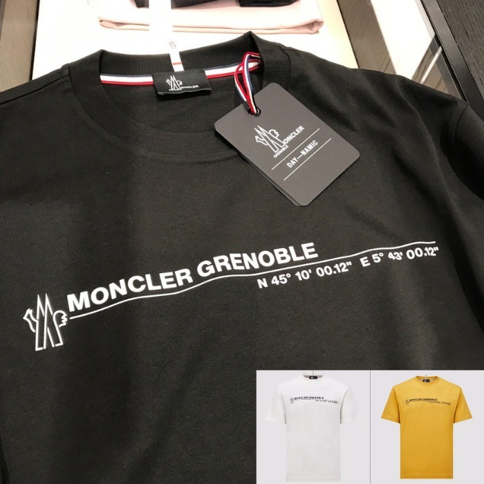 パリ直営店買付！【MONCLER】Grenoble ラインロゴTシャツ☆３色