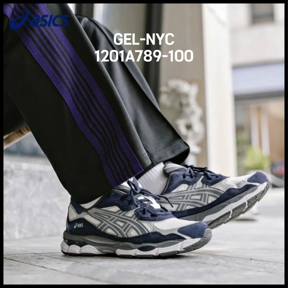 ★Asics★男女兼用★大人気★GEL-NYC★Cream Steel Grey