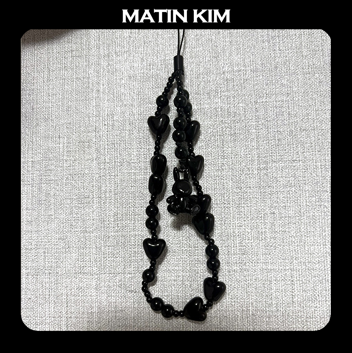 Matin Kim★韓国大人気 MATIN BLACK BUNNY STRAP