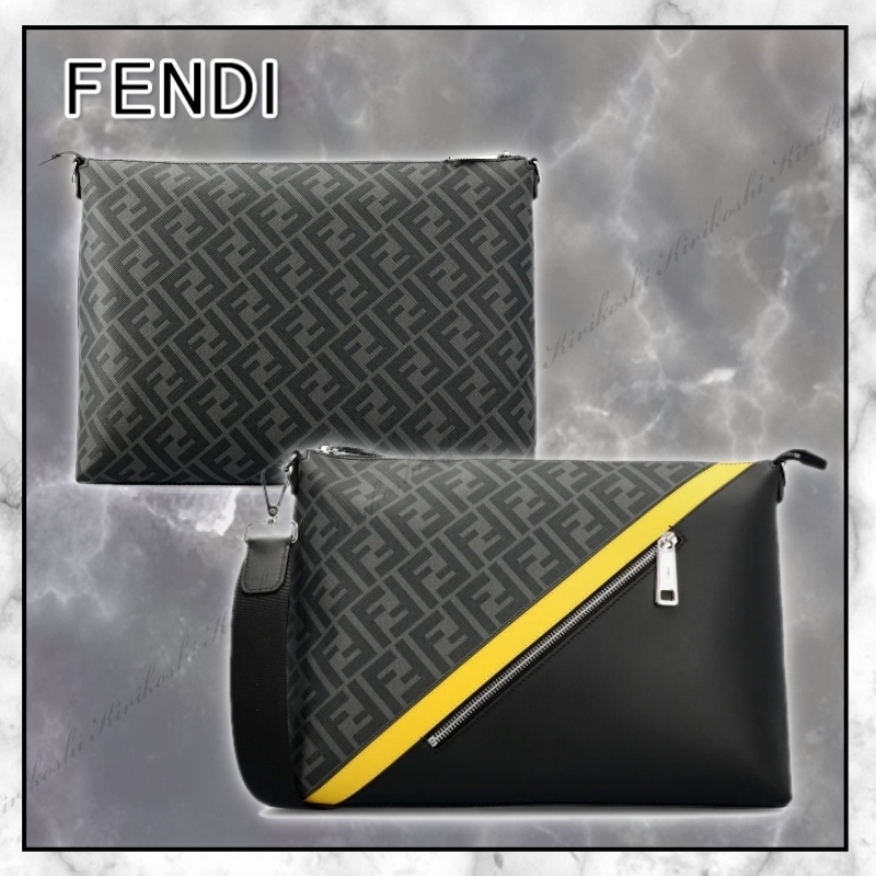 ◆FENDI◆Diagonal◆FFモチーフ◆３Way メッセンジャーバッグ◆