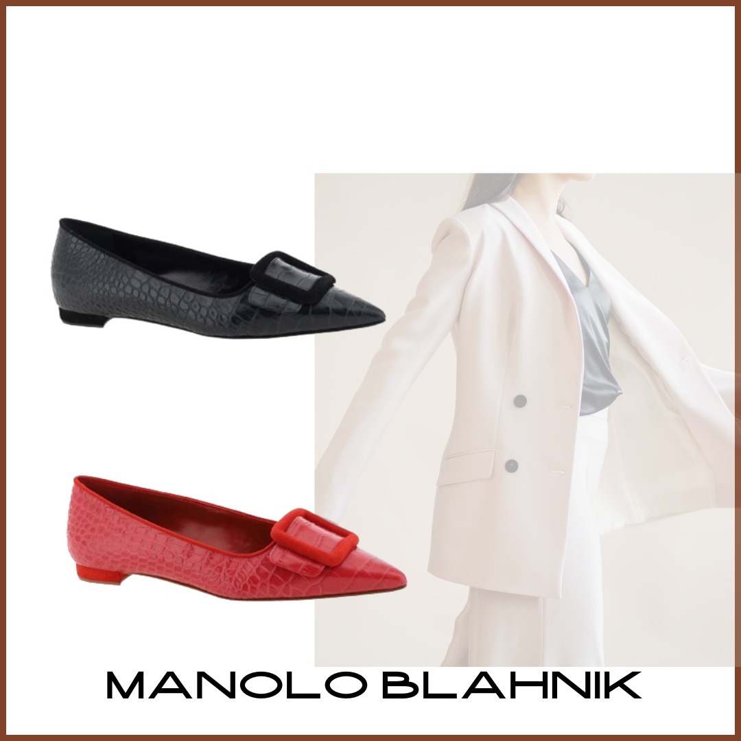 ☆関税送料込み☆Manolo Blahnik ローヒールパンプス