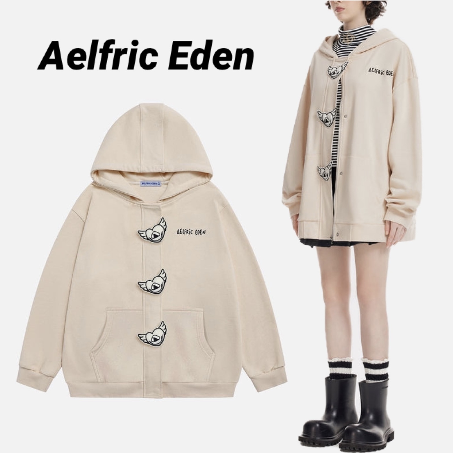 ◆Aelfric Eden◆ ハート ウィング パーカー 送料込