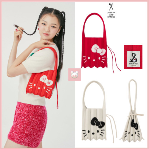 人気[JOSEPH&STACEY] LUCKY PLEATS KNIT S HELLO KITTY