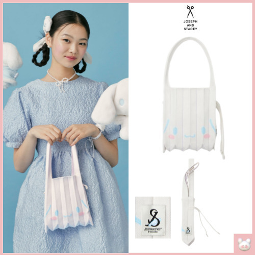 ショルダーバッグ・ポシェット [JOSEPH&STACEY] LUCKY PLEATS KNIT S CINNAMOROLL