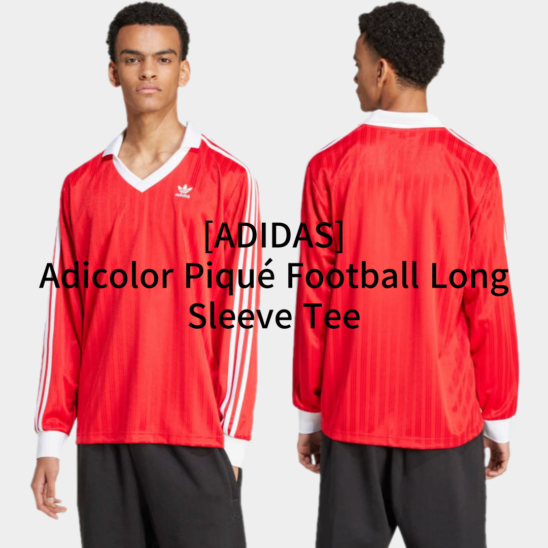 [ADIDAS] アディカラー ピケ サッカー長袖Tシャツ