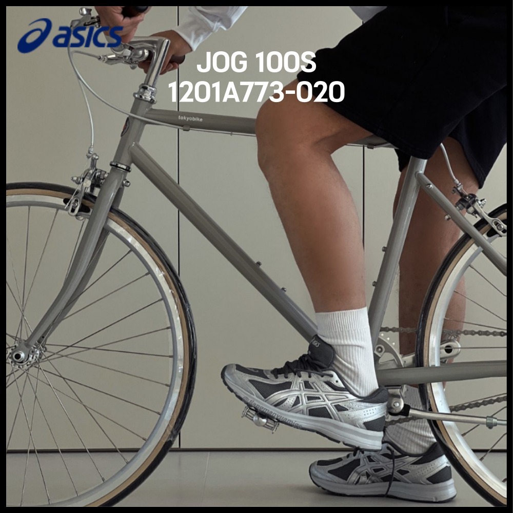 ★Asics★男女兼用★大人気★JOG 100S★Sheet Rock Pure Silver