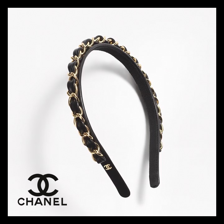 24B★新作★国内発 CHANEL レザー カチューシャ