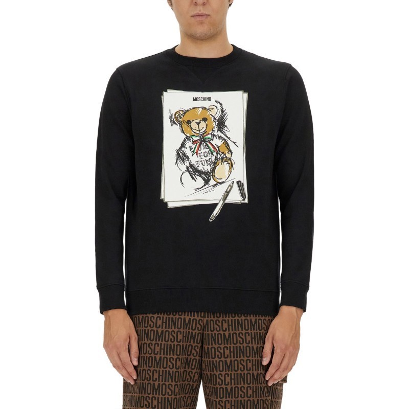 Tシャツ・カットソー Moschino FW24 TEDDY SWEATSHIRT (17115228 1555)