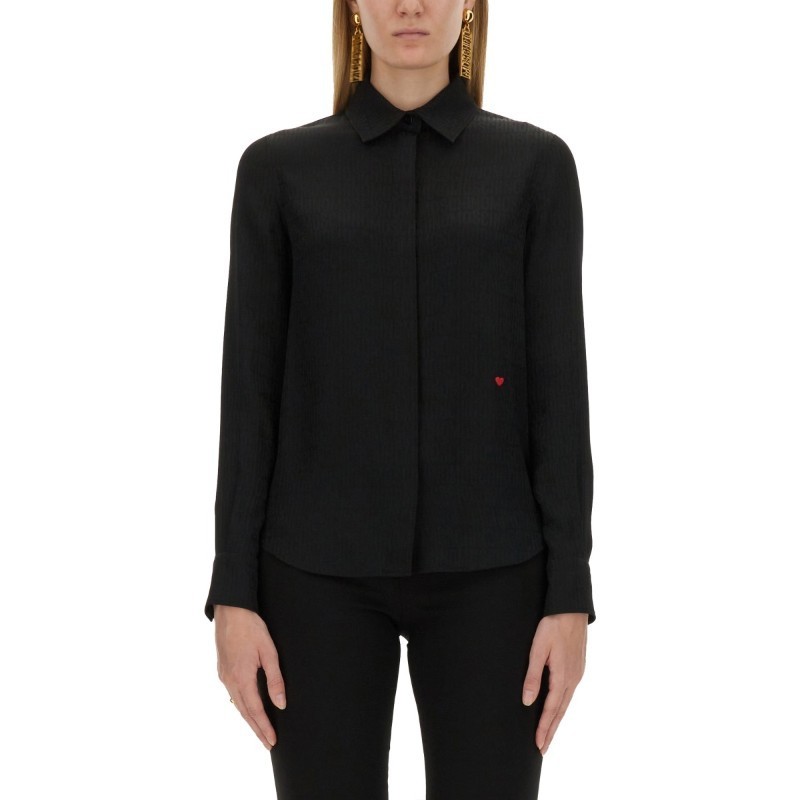 Tシャツ・カットソー Moschino FW24 SILK BLEND SHIRT (02097748 2555)