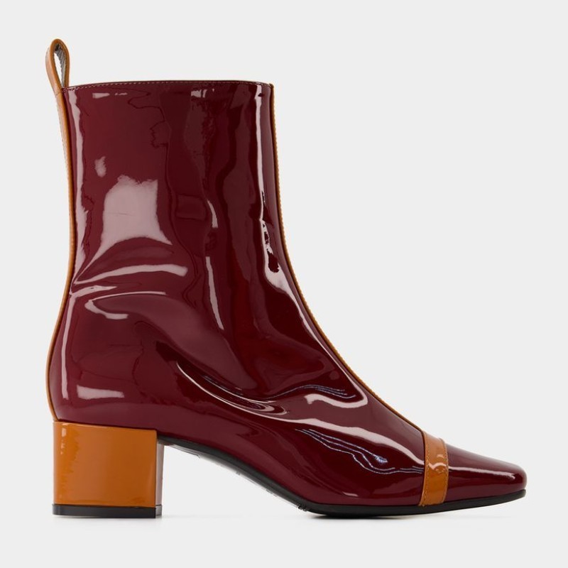 ショートブーツ・ブーティ CAREL Audrey Boots - Carel - Patent Leather - Camel
