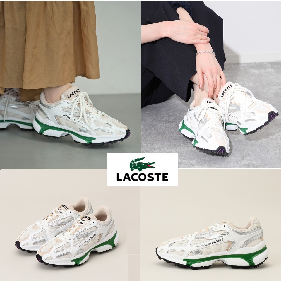 国内完売●LACOSTE●エスレザー●L003 2K24 124 1●ホワイト
