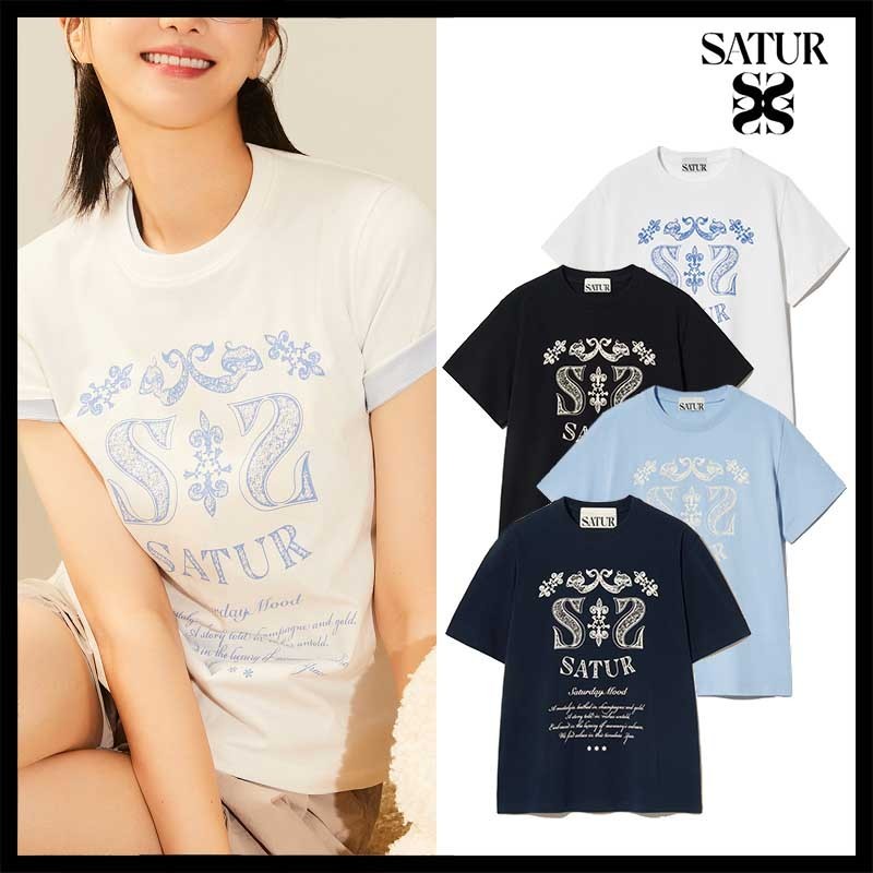 ★Satur★Classy Nostalgia Vintage Graphic T-Shirt