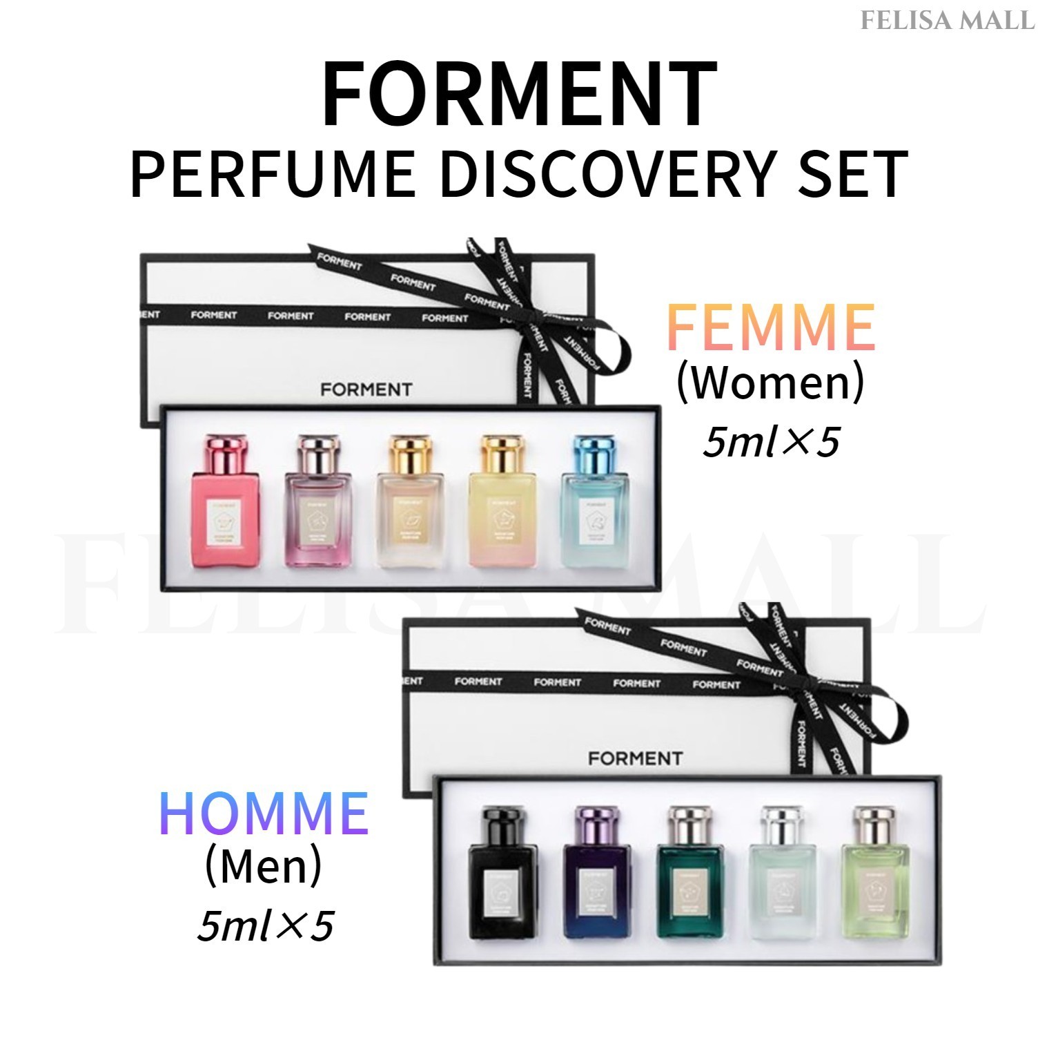 [FORMENT] 5ml×5種類セット【FEMME(女性用) / HOMME(男性用)】