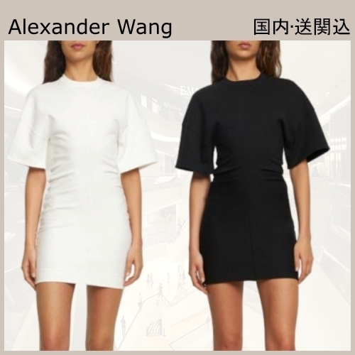VIP買付★Alexander Wangコットンブレンドミニドレス ワンピース