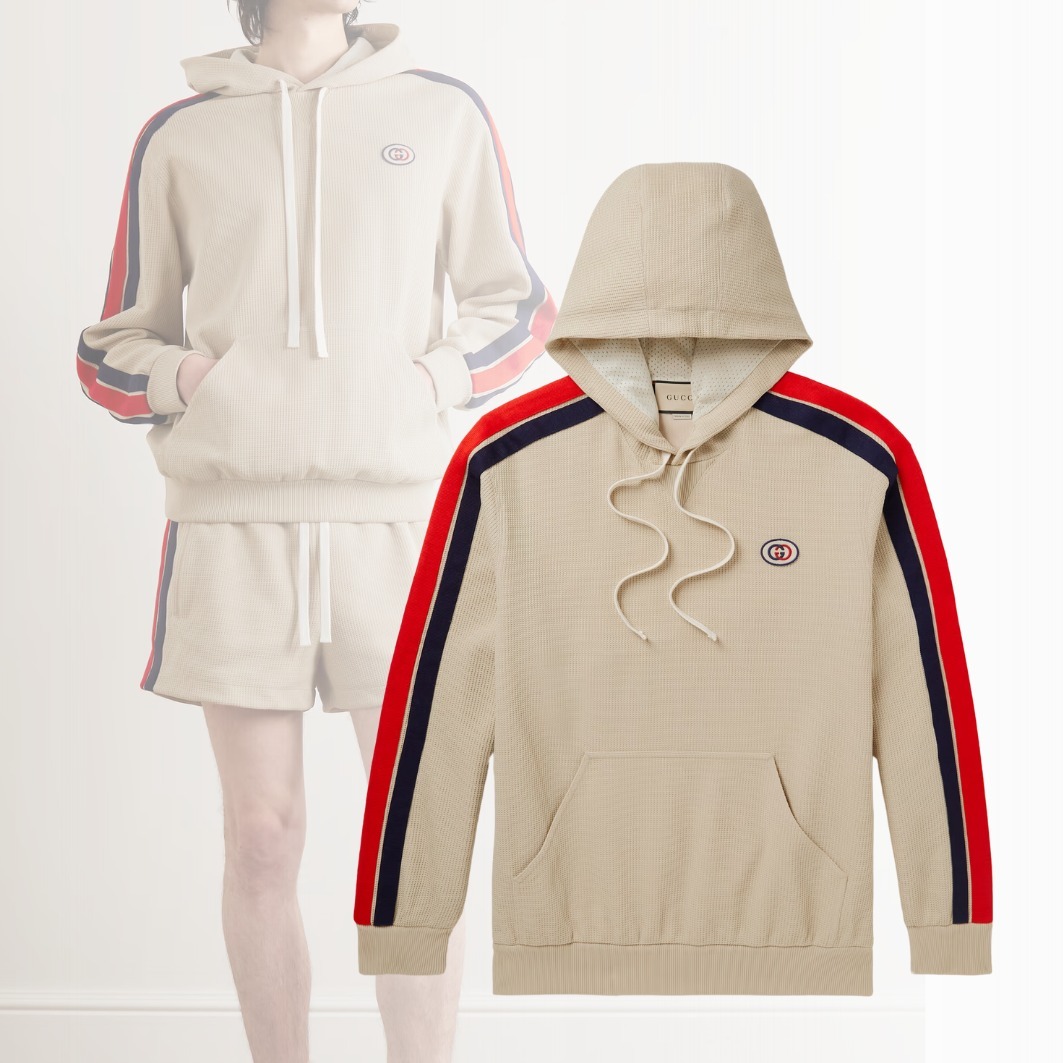 【GUCCI】ロゴ パーカー アップリケ メッシュ 送料込