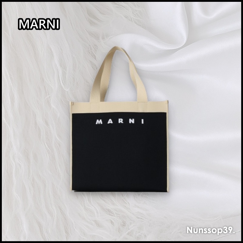 《MARNI》 ジャカード ミディアム トートバッグ