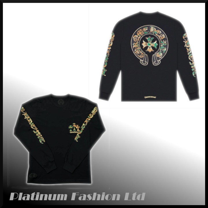 在庫少◆送料込♪【Chrome Hearts】カモ horseshoe long Tシャツ
