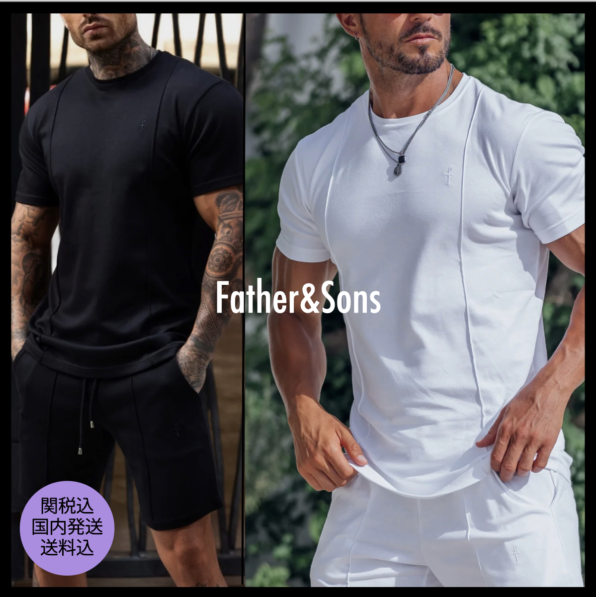 【Father&Sons】ピンタック クルーネックTシャツ