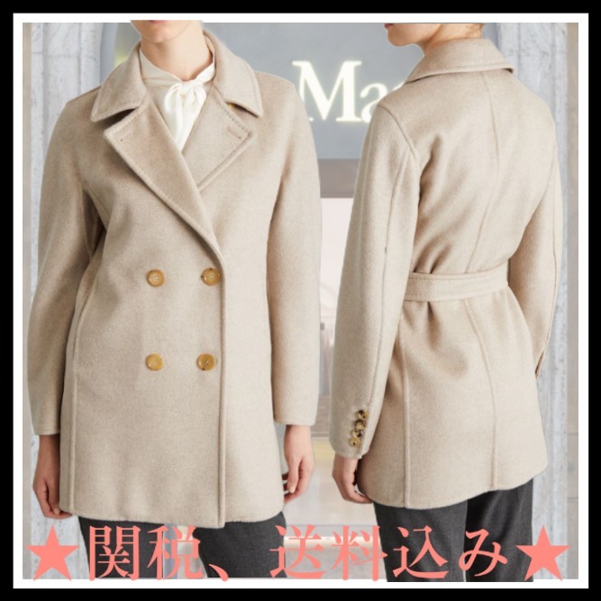 DT★Max Mara★RAGUSA ピュアカシミアダブルセーブルコート