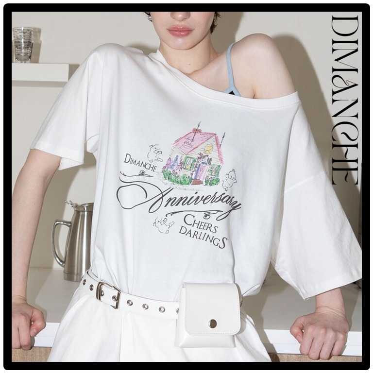 ★送料・関税込★DIMANCHE★VINTAGE HOUSE OVERSIZE T-SHIRT★