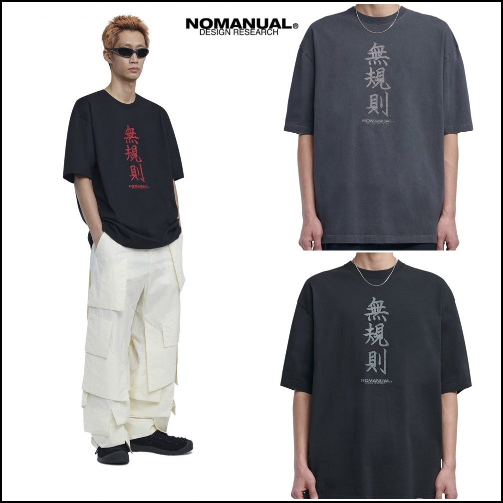 【NOMANUAL】N.R T-SHIRT 3色 ★韓国の大人気★