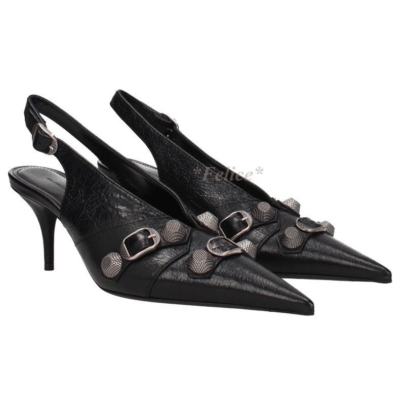 【BALENCIAGA】 カゴール スリングバック パンプス