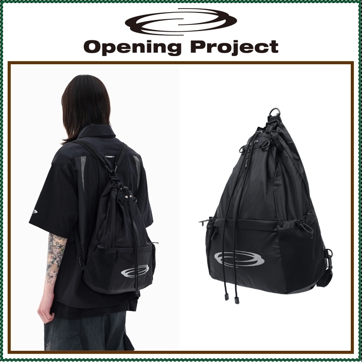 【Opening Project】 MESH POCKET STRING BAG/追跡付 MUSINSA公式 | OPENING PROJECT Mesh Pocket String Bag - Black