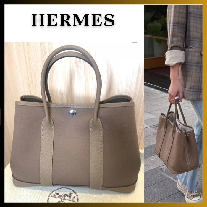【キャンバス /Etoupe】HERMES ガーデンパーティー36 PM