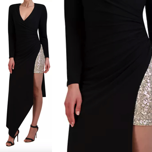 SALE!BCBG MAXAZRIA アシメトリーカクテルワンピース