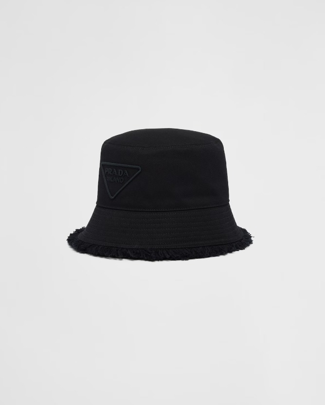 《送料無料》 PRADA Drill bucket hat