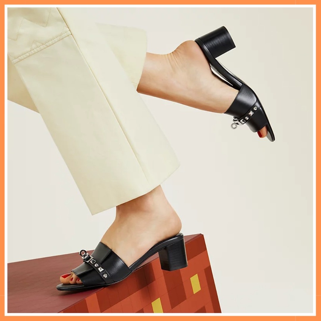 【上品だけど可愛らしさもある】HERMES★ジジ 50 サンダル