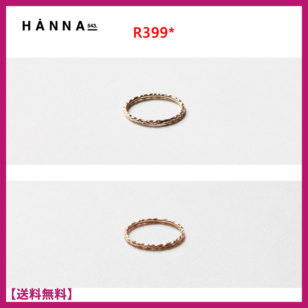 【韓国】★ハンナ543 HANNA543★大人気★R399★指輪 Ring★