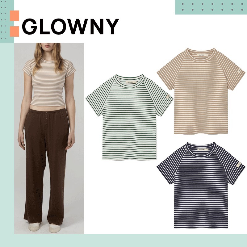 GLOWNY ♥ 90S RAGLAN STRIPED TEE /追跡付