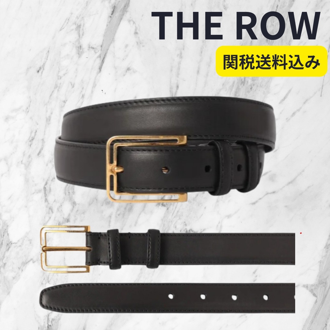 モード感 ☆ THE ROW ザ ロウ Frame レザーベルト 黒 black
