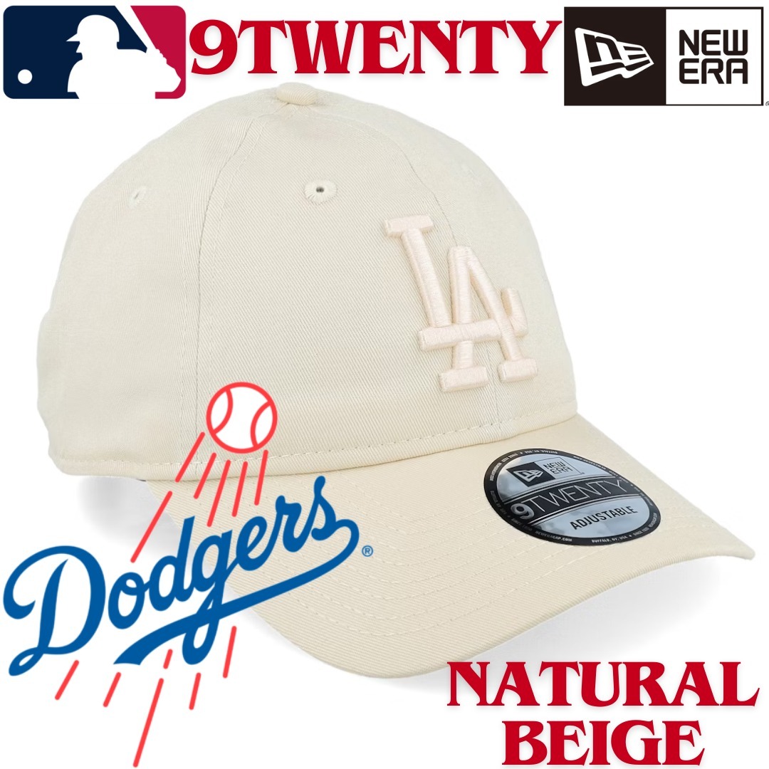 【海外限定】NEW ERA 9TWENTY Los Angeles Dodgers NaturalBeige