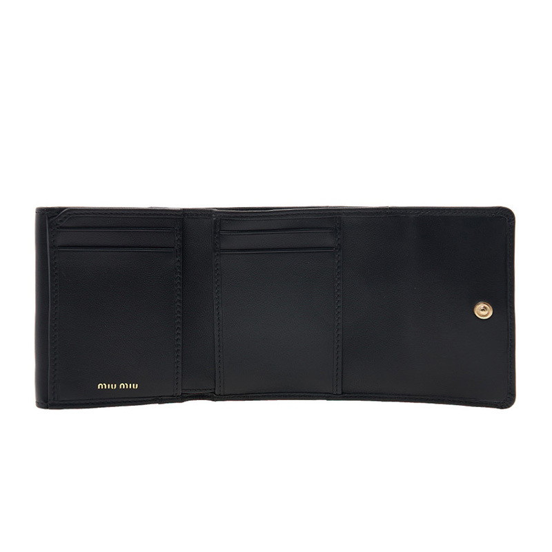 福袋セール MIU (MiuMiu/折りたたみ財布 折りたたみ財布 スモール ロゴ MIU 小物