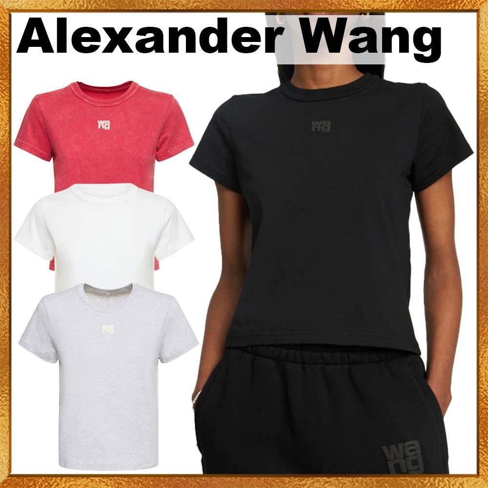 Alexander Wang Essential コットンジャージーTシャツ 4色