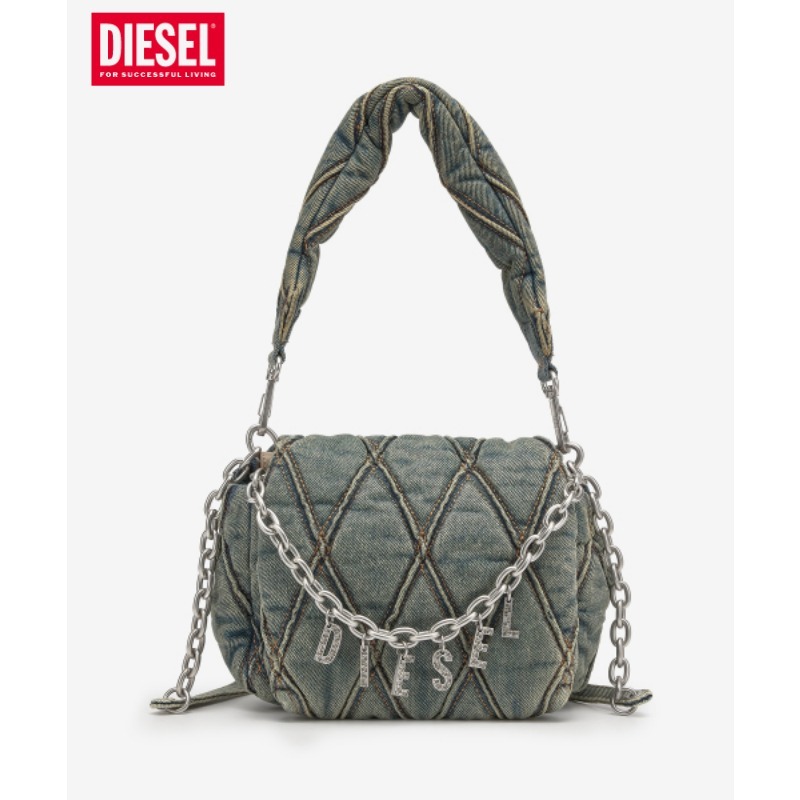 【DIESEL】charm D shoulder S bag