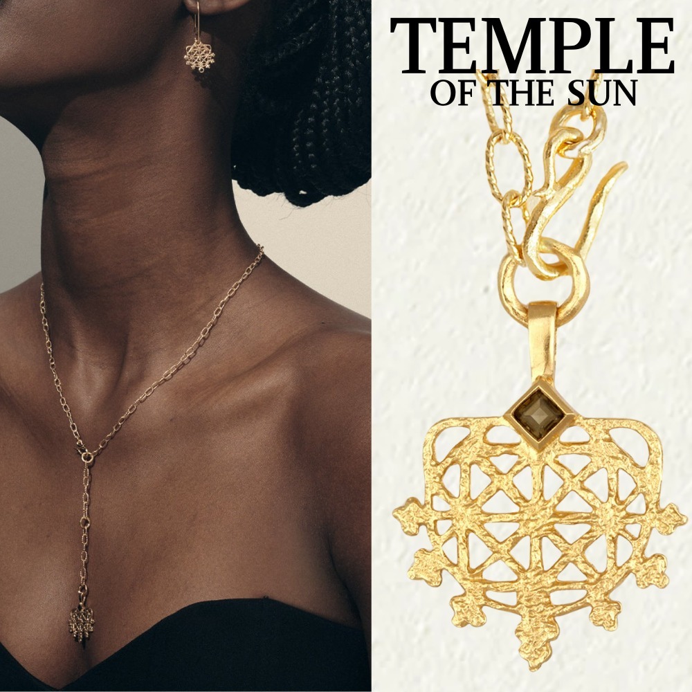 ★TEMPLE OF THE SUN★Arinna Lariat ゴールド ネックレス 太陽 TEMPLE OF THE SUN】Arinna Lariat Necklace 18K ゴールド
