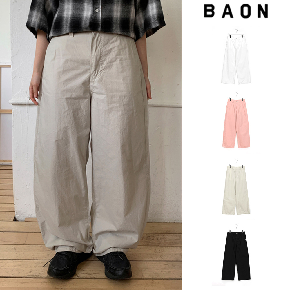【BAON】Nendi Summer Wide Cotton Pants