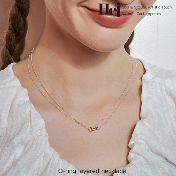 【Hei】O-ring Layered necklace ネックレス☆送料関税込