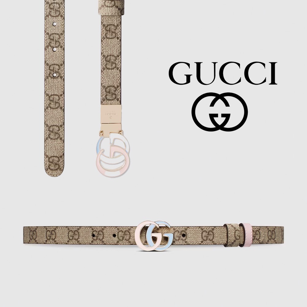 25新作 GUCCI GG MARMONT REVERSIBLE THIN BELT 細ベルト