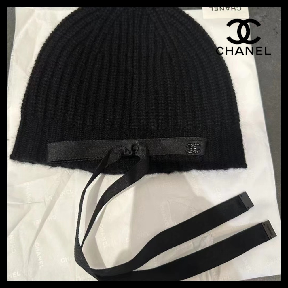 【甘すぎない可愛さ】CHANEL リボンニット帽 Amazon | [MangjiaoBH] 帽子 レディース 秋冬 防寒 帽子 自転車