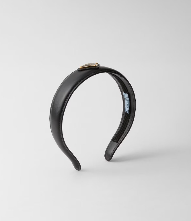 《送料無料》 PRADA Leather headband