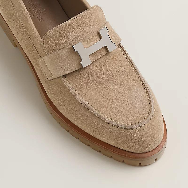 スエードローファー♪【HERMES】《フォーブル》モカシン