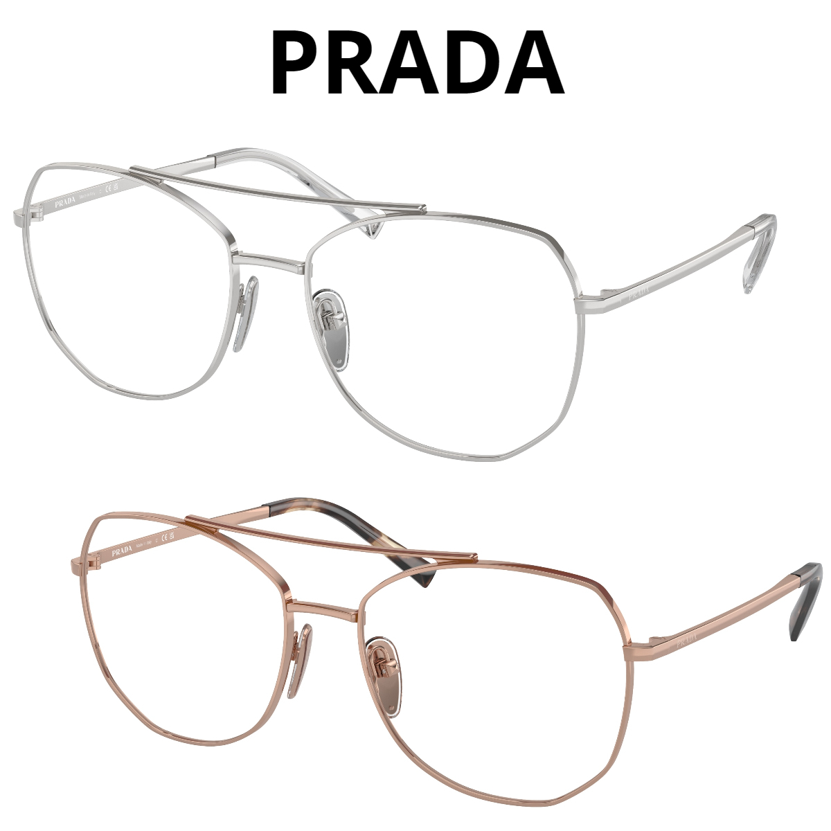 関税・送料込み＊PRADAプラダ＊ティアドロップ メガネ