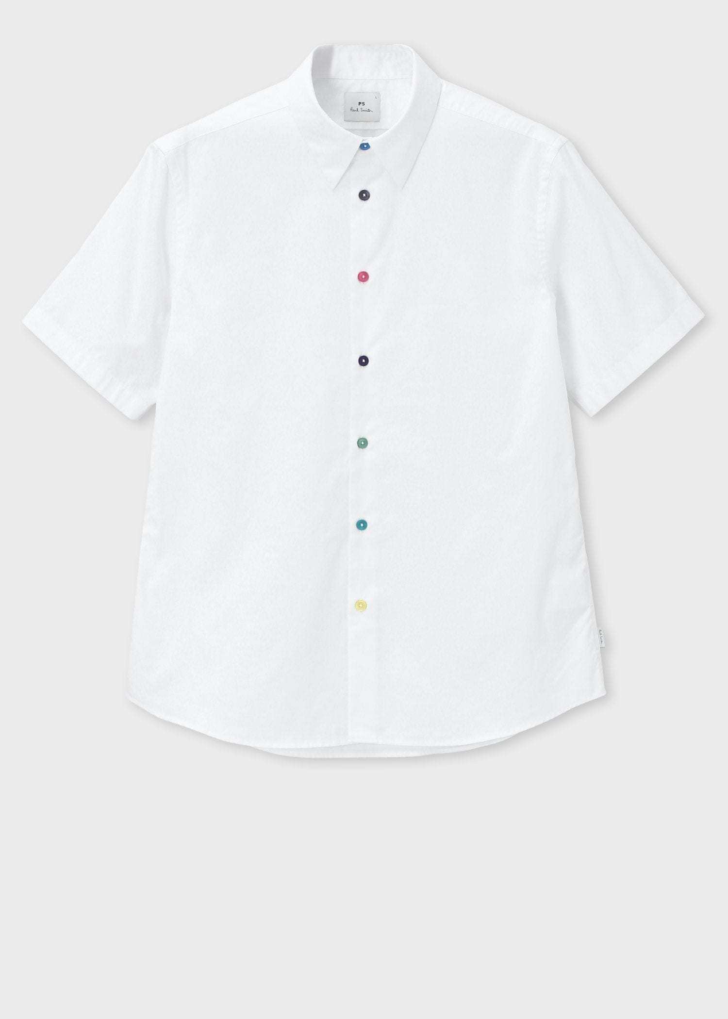 Paul Smith】So Cool！マルチカラーボタン 半袖シャツ (Paul
