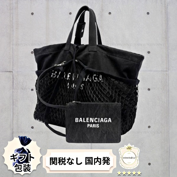 【関税込/国内発】バレンシアガ メッシュで覆われたトートバッグ